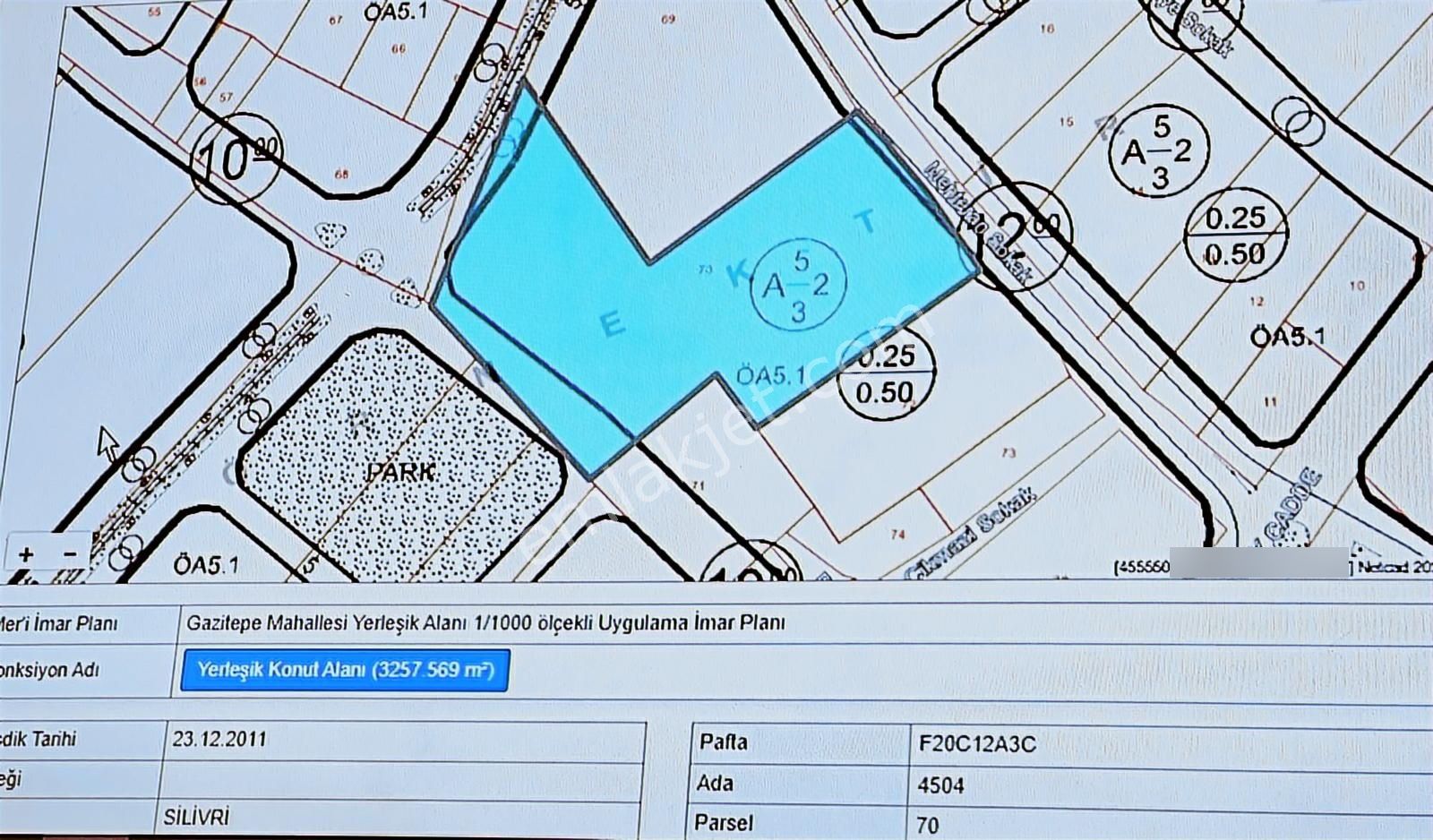 Silivri Gazitepe Köyün İçinde Satılık Arsa