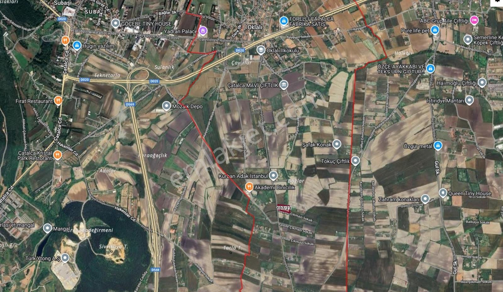 Çatalca Oklalı'da Tek Tapu 6.474m² Arsa - Görsel 2