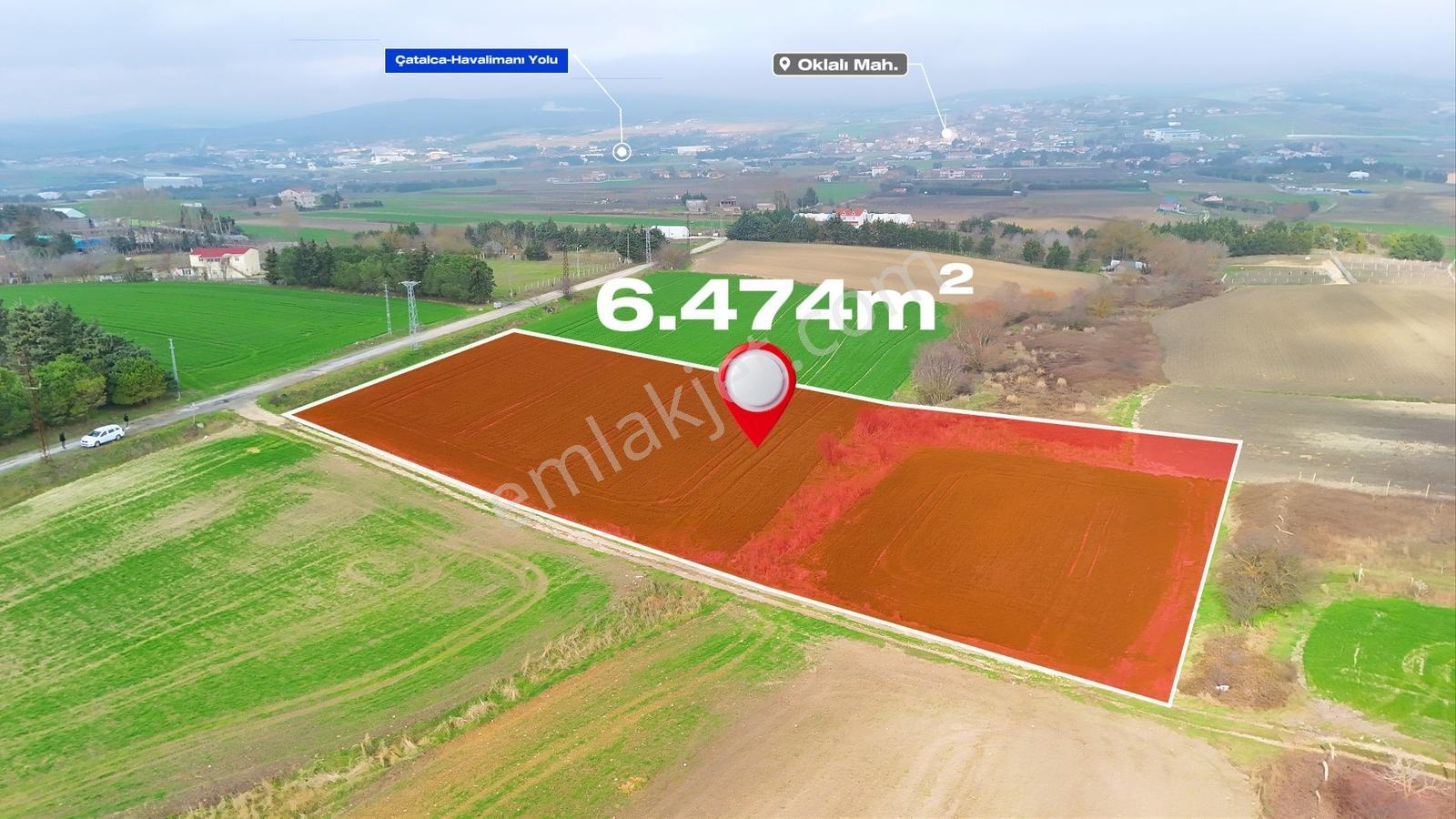Yuşa'dan Çatalca Oklalı'da Tek Tapu Yola Cephe 6.474m² Arsa - Görsel 10