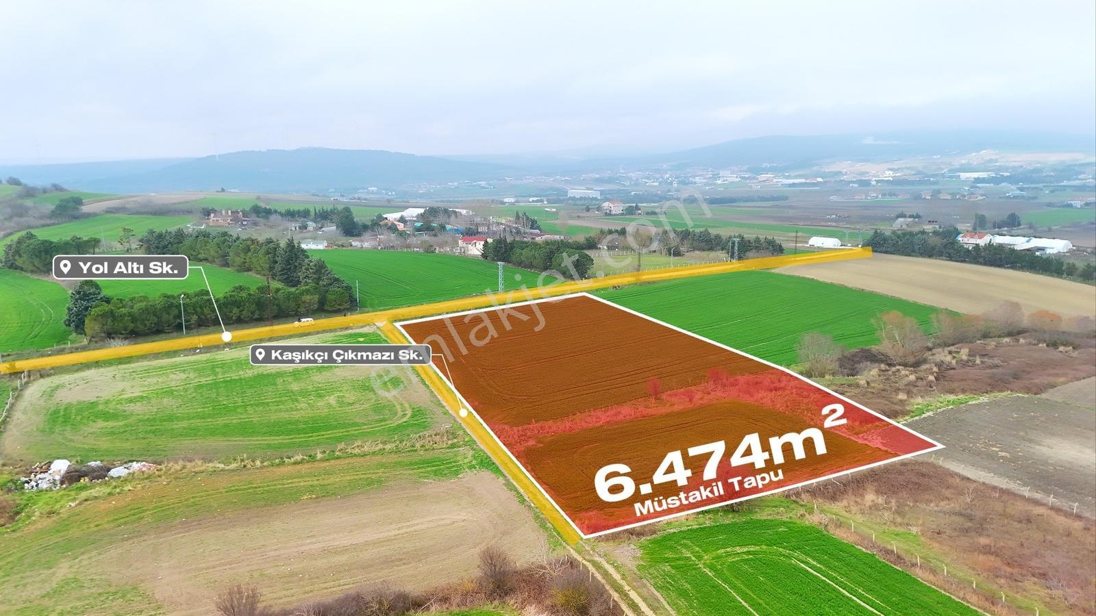 Yuşa'dan Çatalca Oklalı'da Tek Tapu Yola Cephe 6.474m² Arsa - Görsel 7
