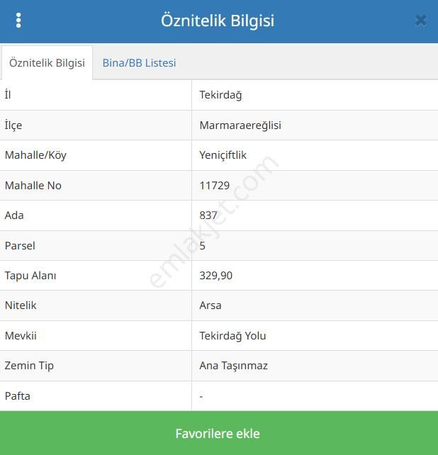 Tekirdağ Marmaraereğlisi Yeniçiftlik Satılık Yatırımlık İmarlı Arsa - Görsel 2