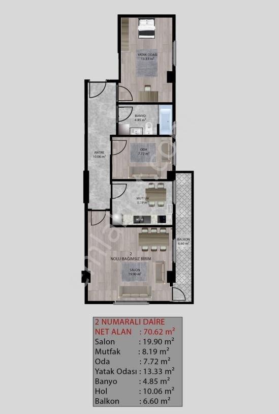 Tatlıkuyu Mahallesi Merkezi Lokasyonda Satılık 2+1lüx Daireler - Görsel 9