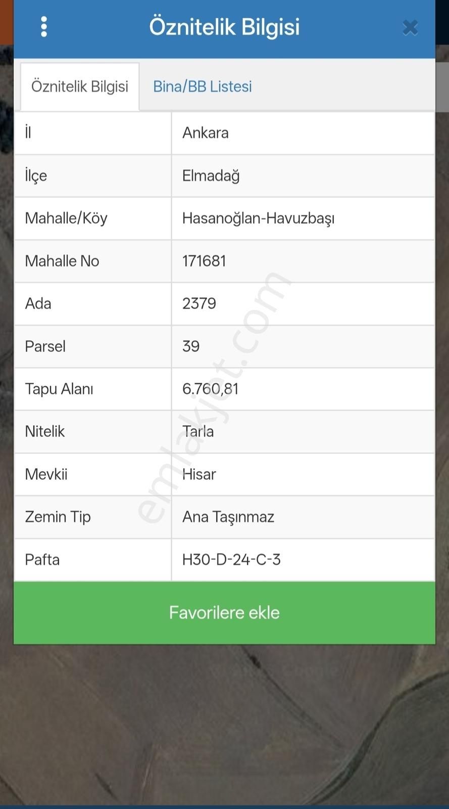 Hasanoğlan/havuzbaşı/belardı Mevkii/imar Yanı/tek Tapu/8 Dönüm - Görsel 6