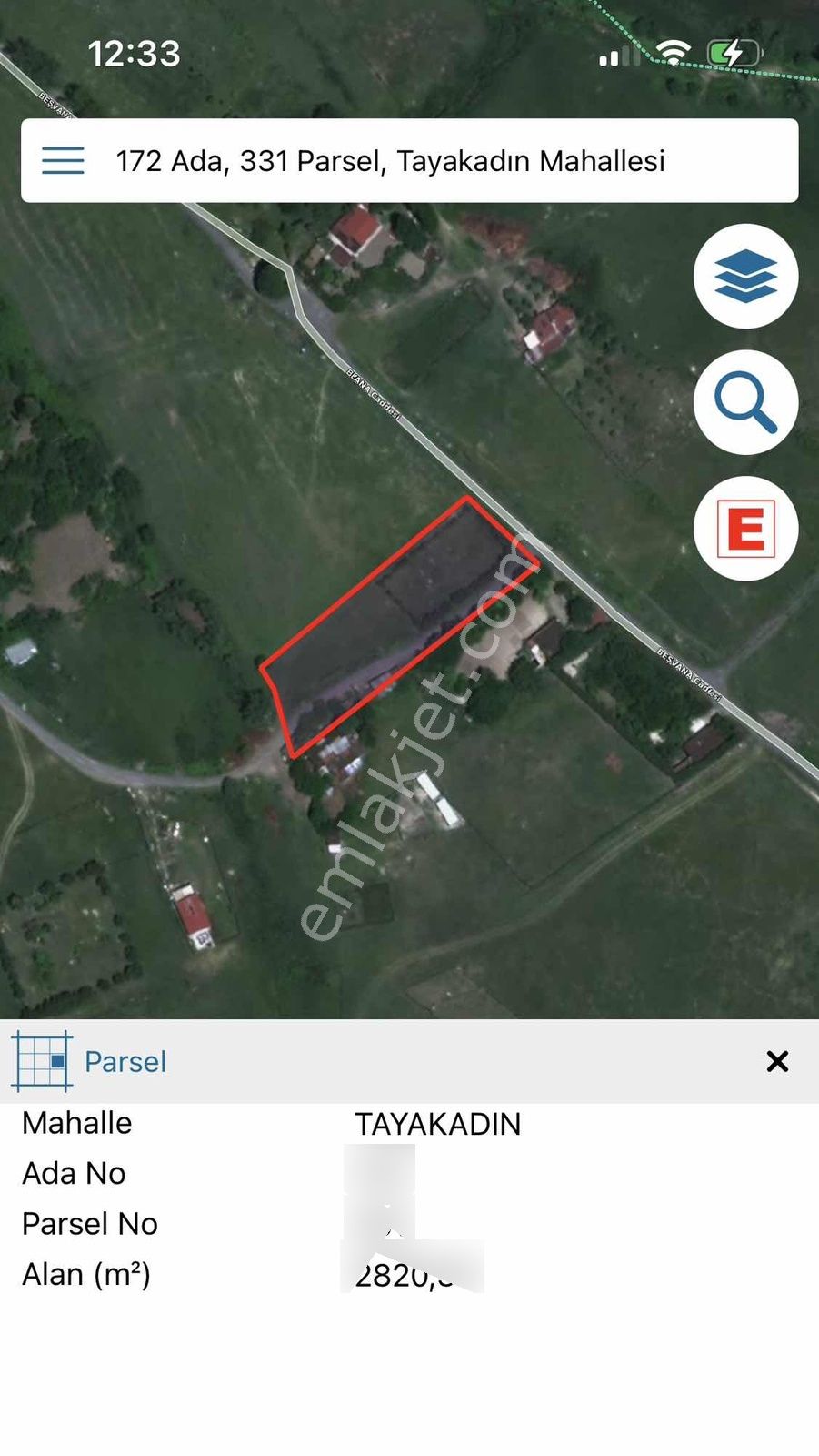 A.köy Tayakadın Mahsi 940 Metre İmar Plan İçinde Arsa Satılık