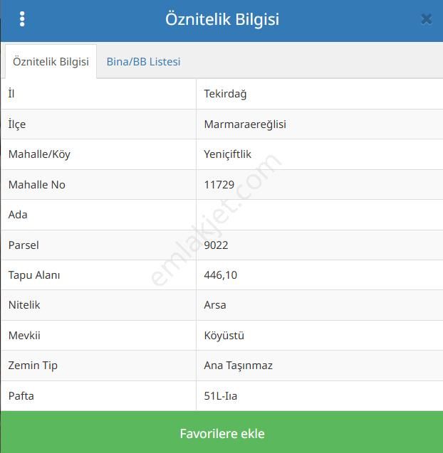 Satılık Yatırımlık İmarlı Arsa Tekirdağ Marmaraereğlisi Yeniçiftlik - Görsel 2