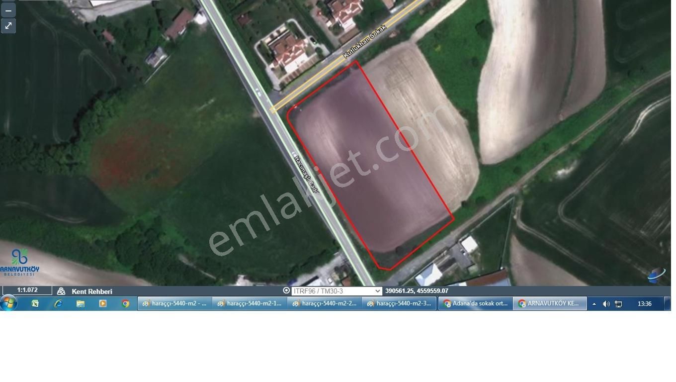 A.köy Haraççı Mah, İnşaatlık, Tek Tapu 5.439 Metre Arsa Satılık,