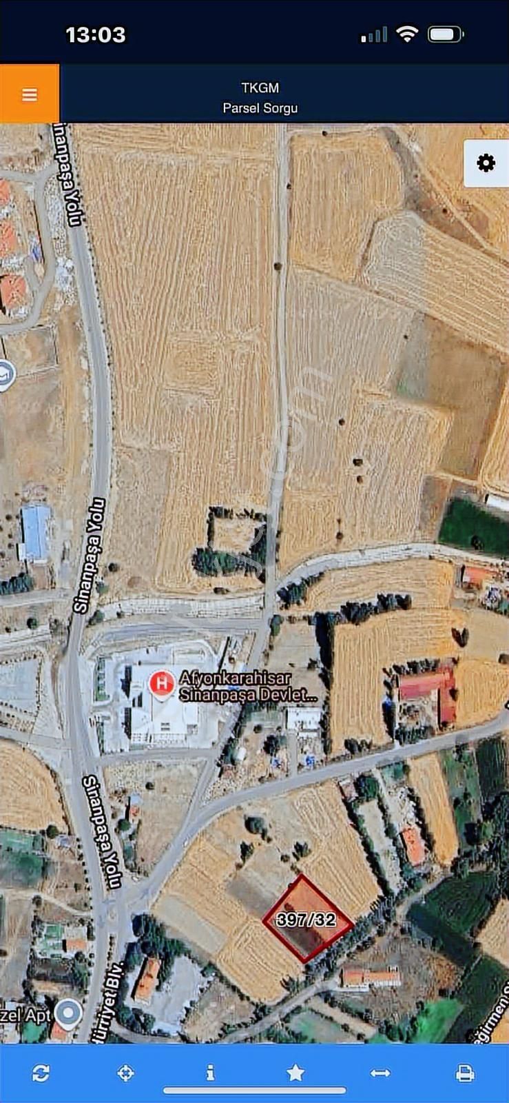 İlçe Merkezinde 2300 Mt Turizim,ticaret İmarlı Arazi.tek Tapu.