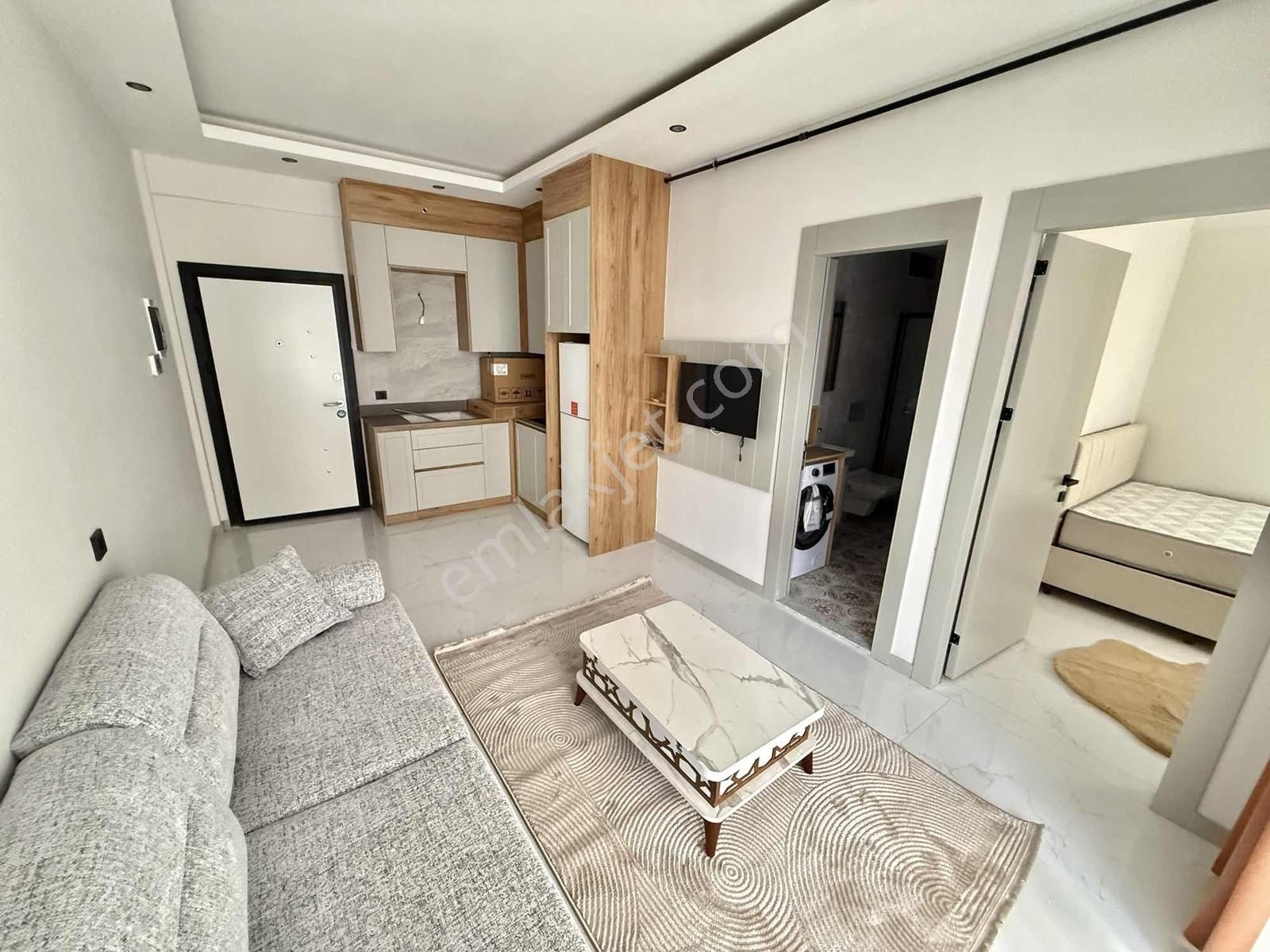 Kınıklı'da Sıfır Bina'da Sıfır Eşyalı Balkonlu 1+1 Apartlar - Görsel 10
