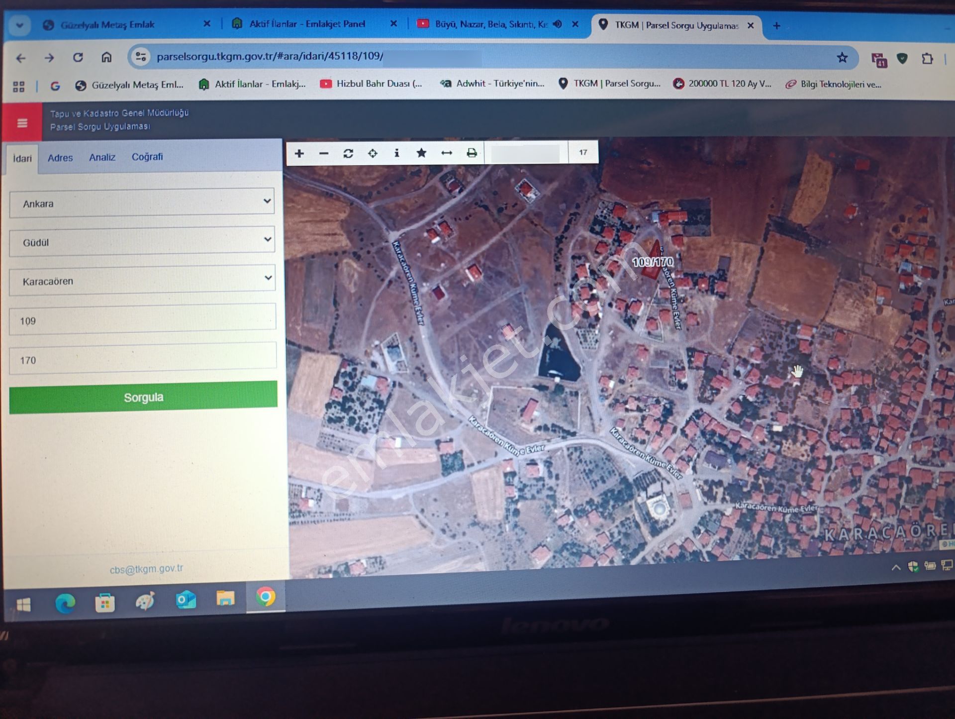 Ankara Güdül Karacaören Köyünde Satılık Köy İçi 538m2 Müstakil Tapulu Konut Arsası - Görsel 7