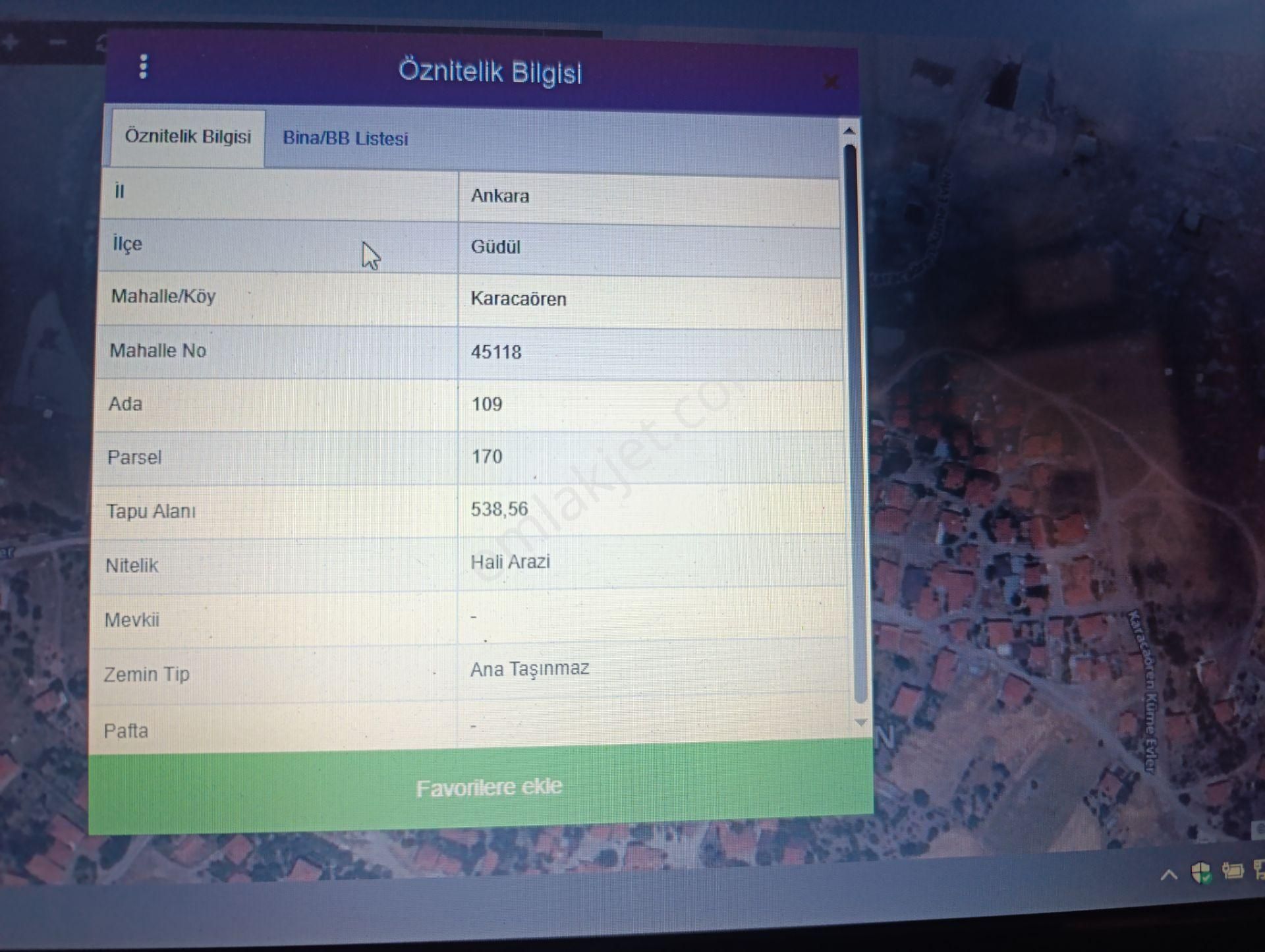 Ankara Güdül Karacaören Köyünde Satılık Köy İçi 538m2 Müstakil Tapulu Konut Arsası - Görsel 19