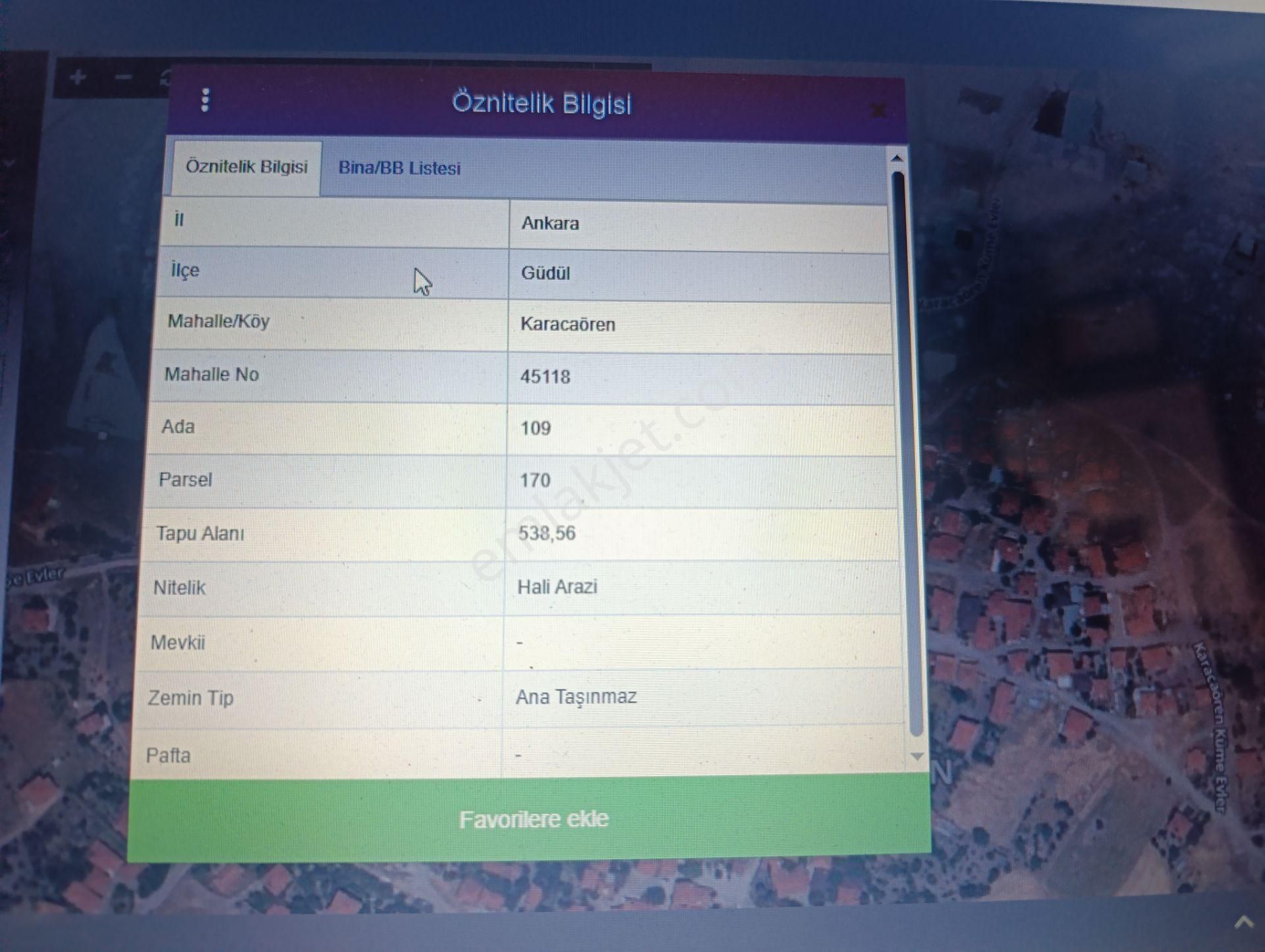 Ankara Güdül Karacaören Köyünde Satılık Köy İçi 538m2 Müstakil Tapulu Konut Arsası - Görsel 21