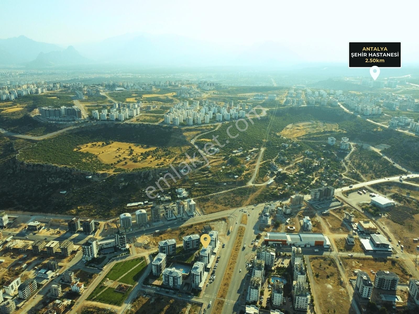 Panoramik Antalya Manzaralı Doğalgaz Kombili 3+1 Daire - Görsel 7