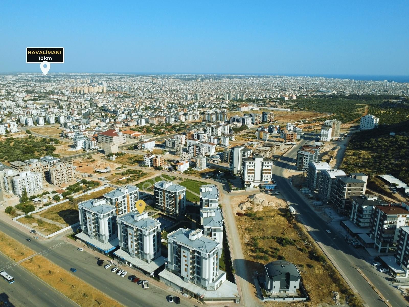 Panoramik Antalya Manzaralı Doğalgaz Kombili 3+1 Daire - Görsel 2