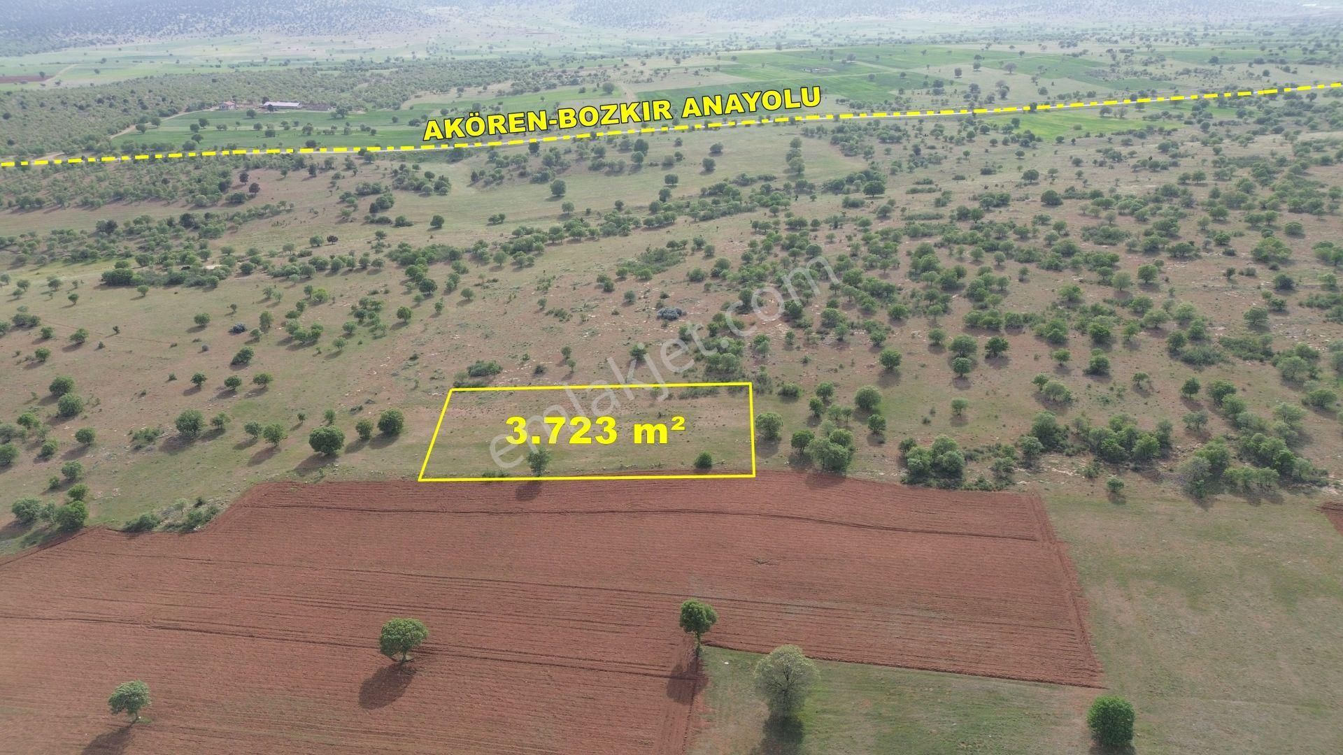 Konya / Akören / Hacılar Mahallesinde 3.723 M² Müstakil Tapulu Tarla