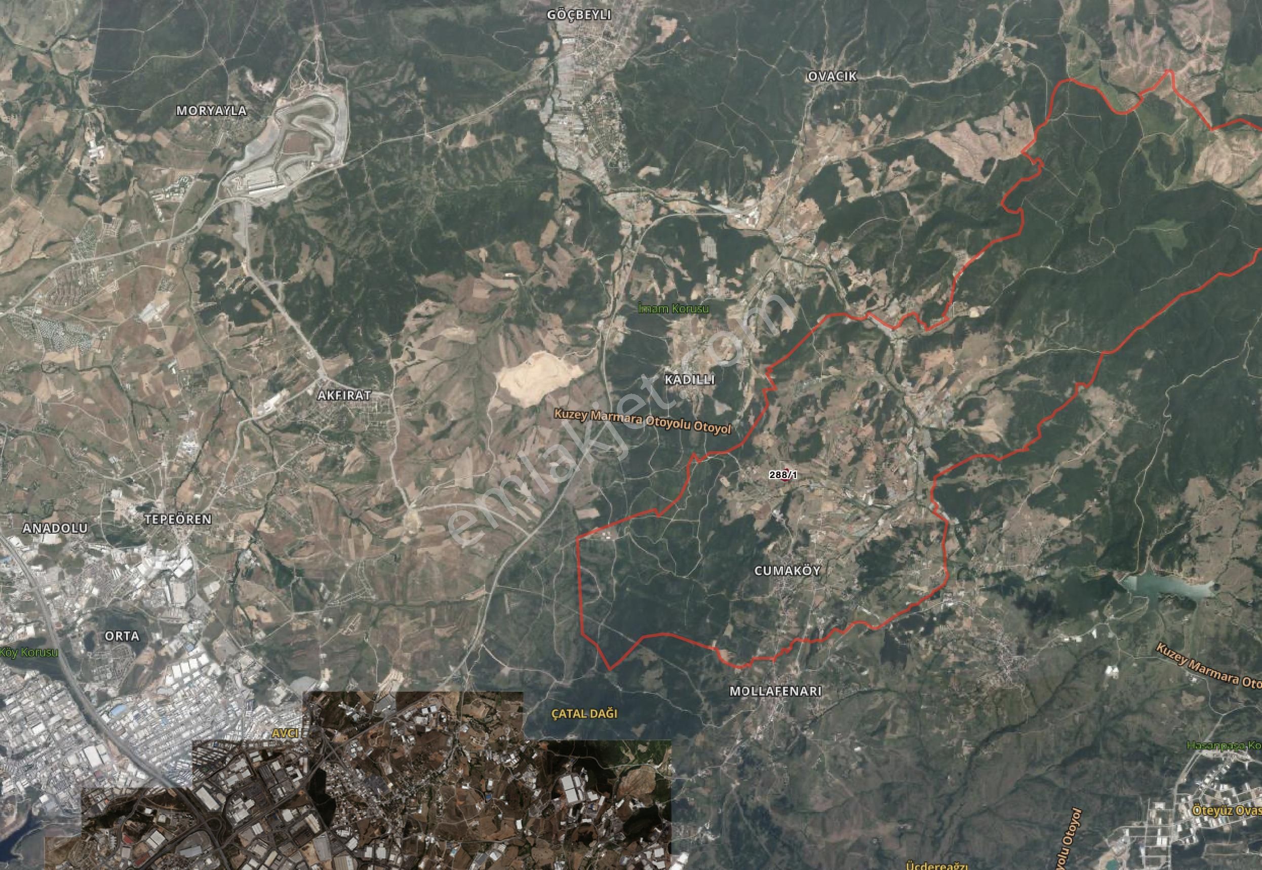Gebze Cumaköy'de 16500m² Vılla Arsası Satılık - Görsel 4