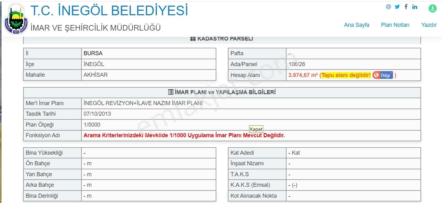 Ulucan Dan İnegöl Akhsisar 106 Ada Da Satılık Tarla - Görsel 7