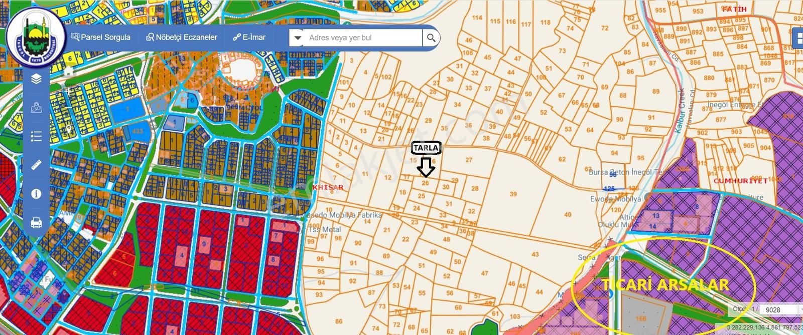 Ulucan Dan İnegöl Akhsisar 106 Ada Da Satılık Tarla - Görsel 6