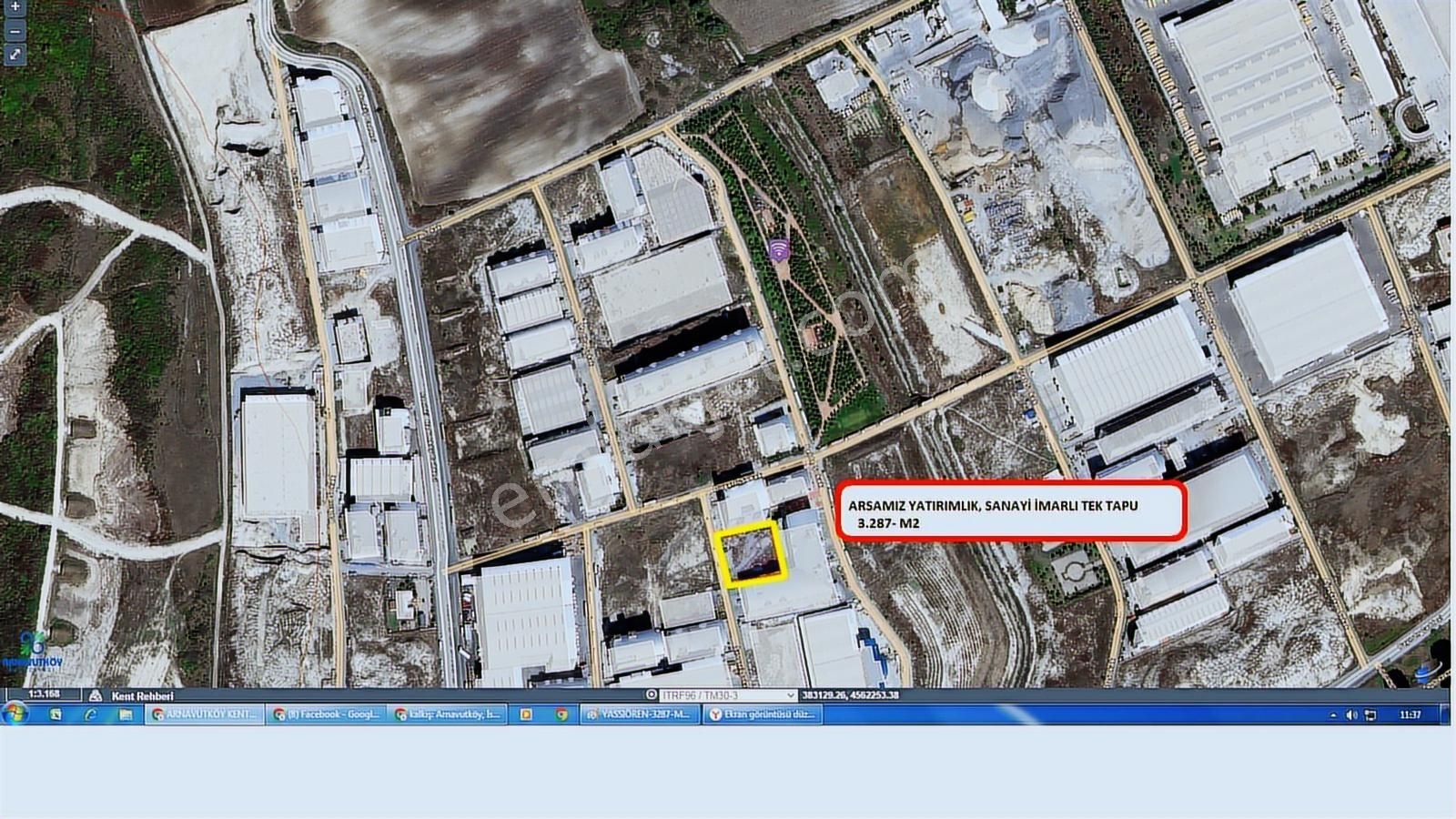 A.köy Hadımköy Akpınar Sanayisinde 3.287 Metre Tektapu Arsa. - Görsel 23