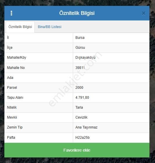 Gürsu Dışkayada İmara Yakın Uygun Müstakil Tarla - Görsel 4