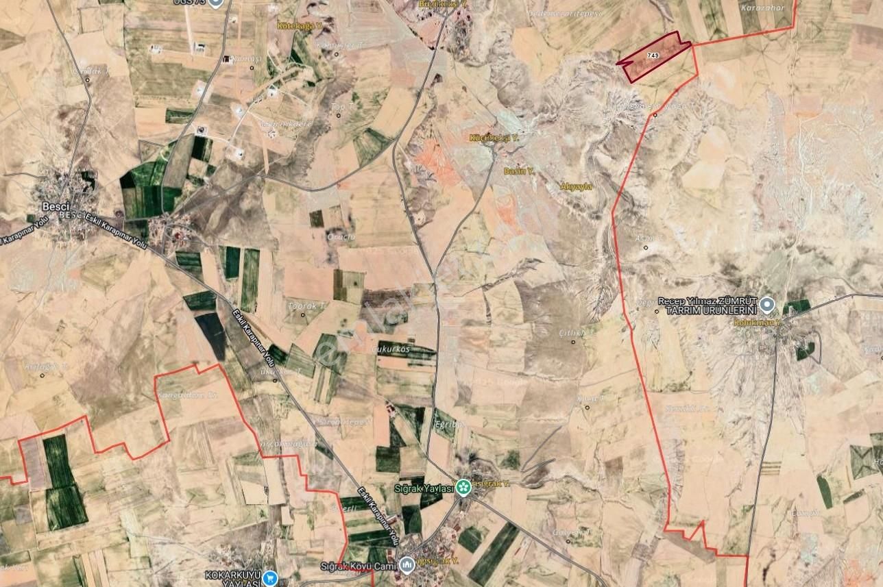 Emirgazi Besci'de 174 Dekar Fırsat Düz Tarla - Görsel 5