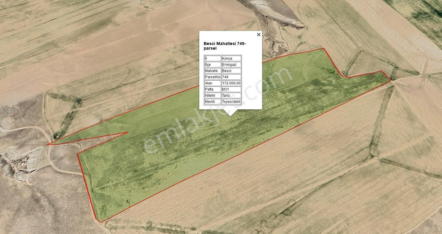 Emirgazi Besci'de 174 Dekar Fırsat Düz Tarla - Görsel 2
