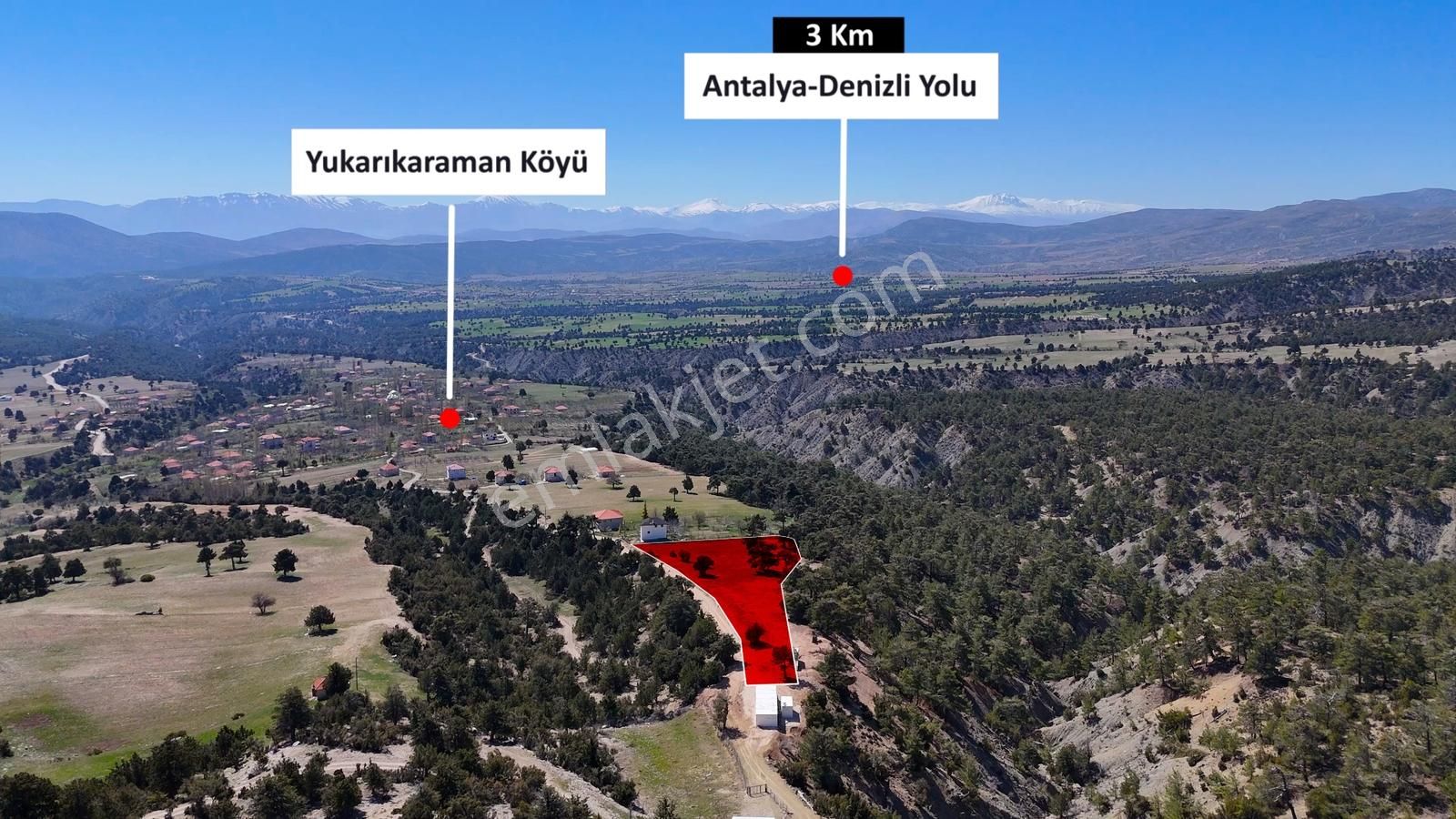 Korkuteli Yukarı Karaman Yaylası 6.602 M2 Satılık Tarla - Görsel 3