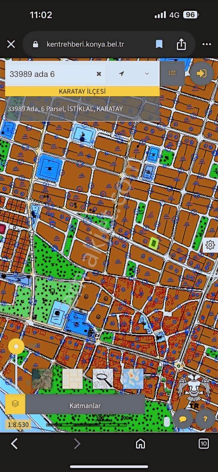 İstiklal Mah. Villalara Yakın 3 Kata İmarlı 6 Dairelik Arsa - Görsel 2