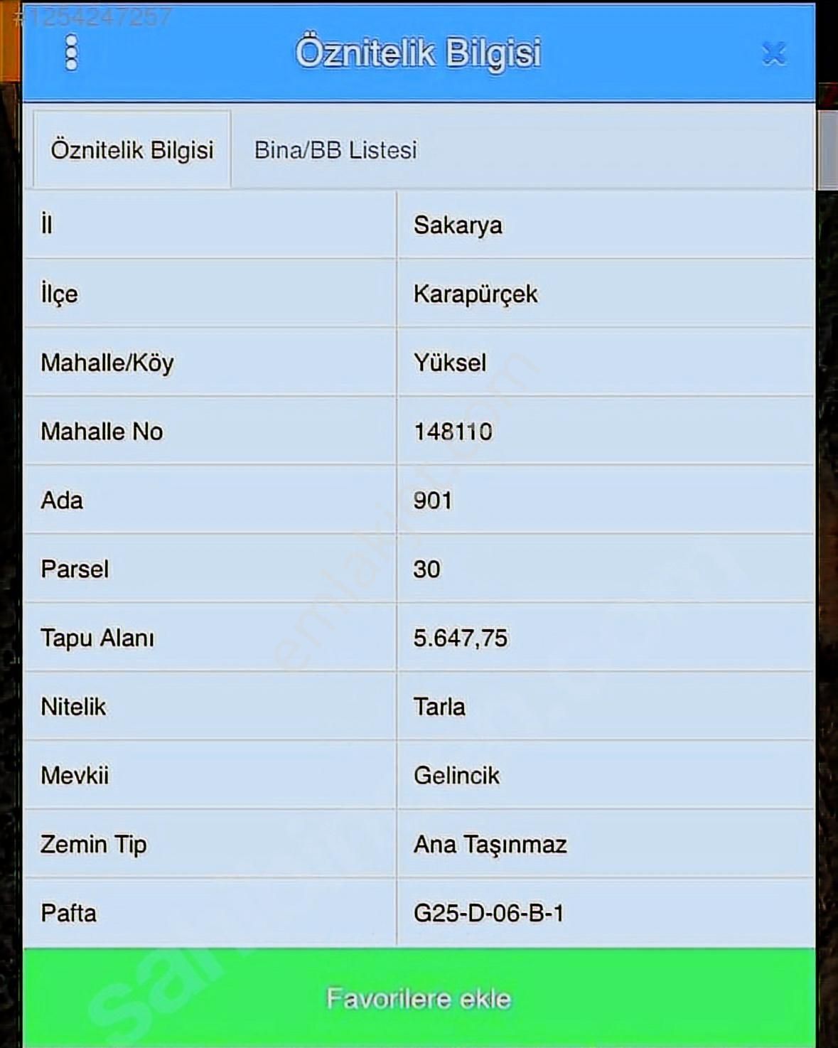 Sakarya Karapürçek Mahallesinde 5.647 M2 Satılık Kavaklık - Görsel 3