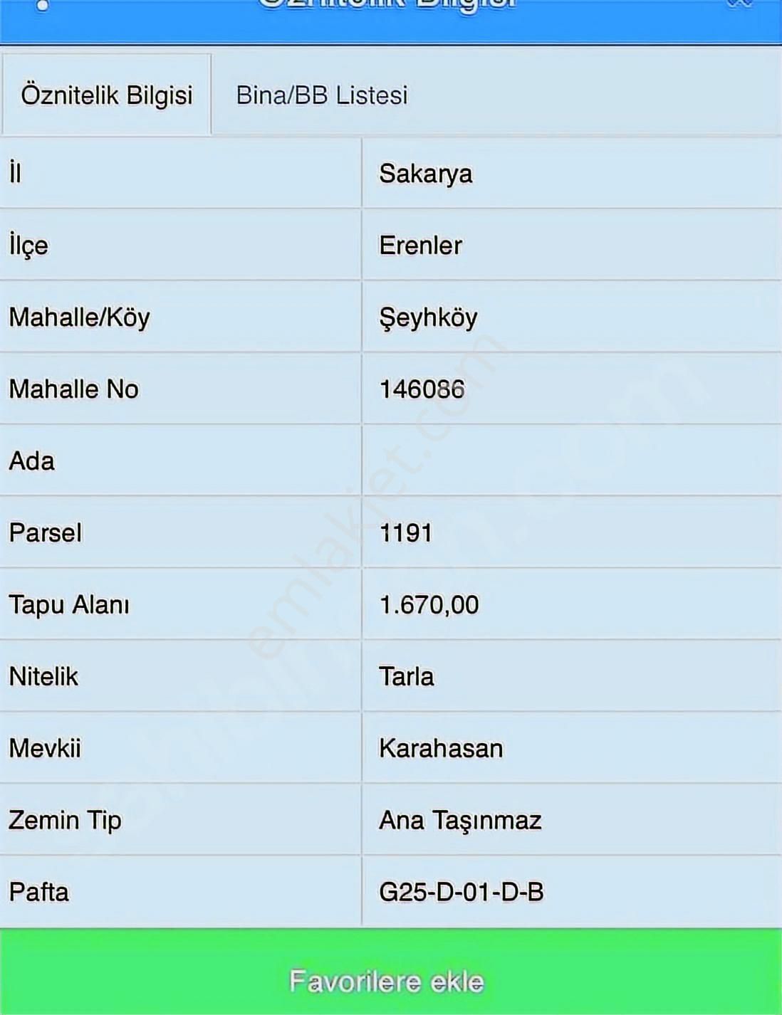 Erenler Şeyhköy'de Yola Cephe Satılık Tarla - Görsel 6