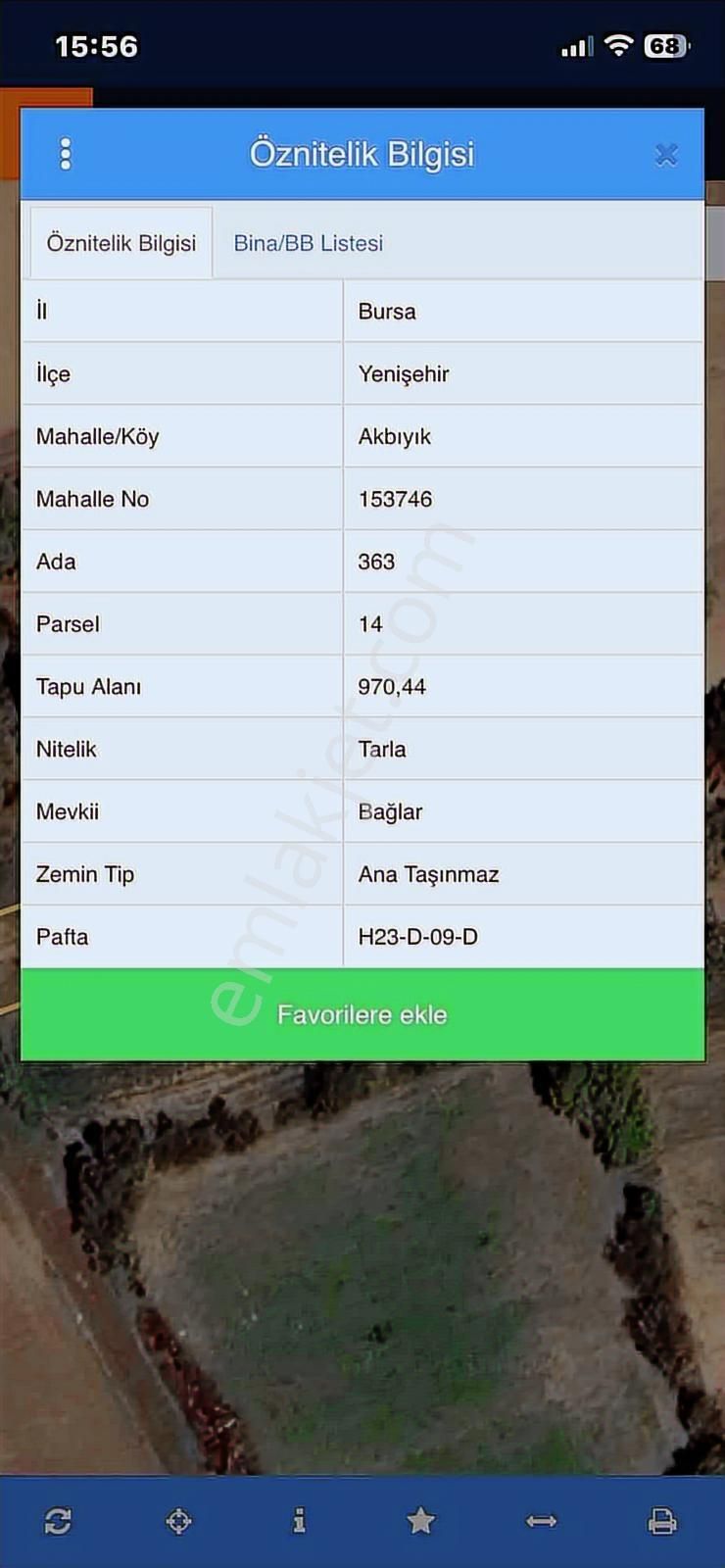 Anka Gayrimenkulden Yenişehir Akbıyık Mahallesinde Satılık Tarla - Görsel 2