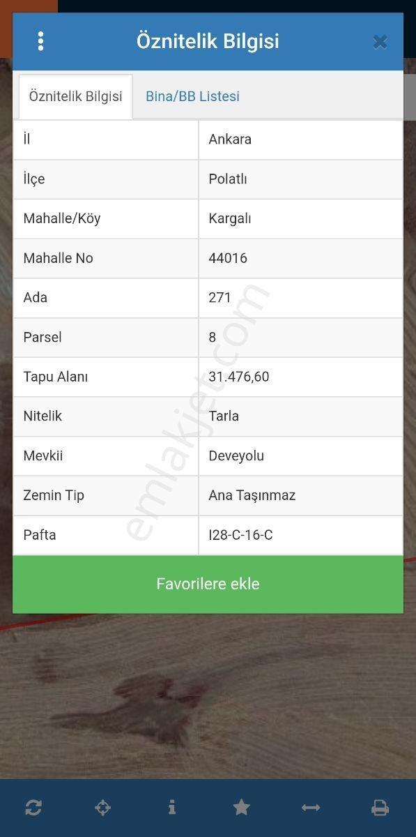 Polatlı Kargalı'da Satılık Tarla