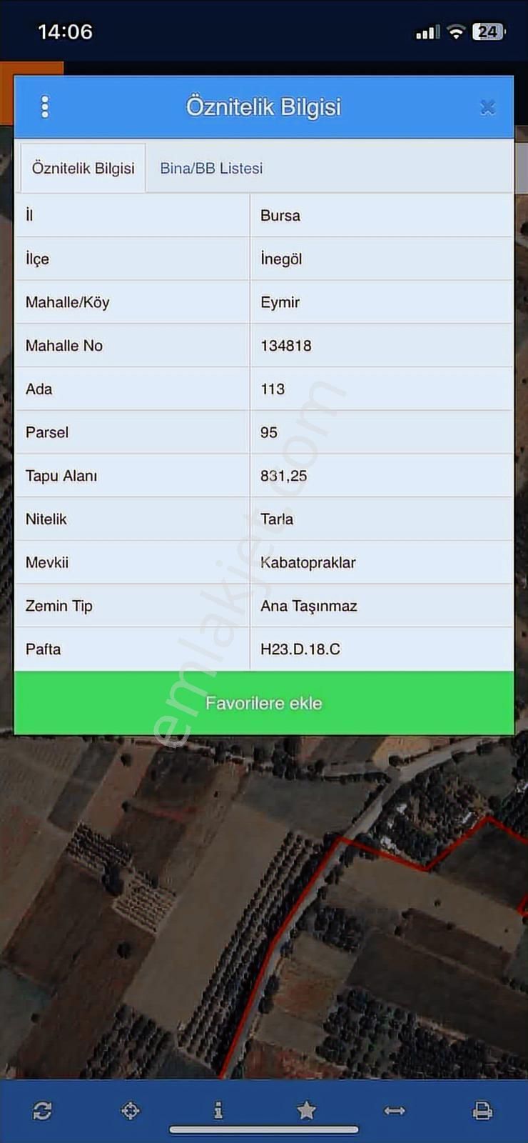 "anka Gayrimenkul'den Eymir Mah Satılık 831 M2 Hobi Bahçesi" - Görsel 8