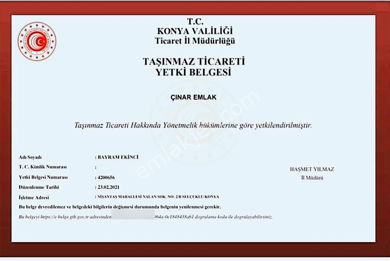 Meram Saglıkta Ana Yola Yakın 1300mt Tek Tapu Manzarali Uygun - Görsel 10