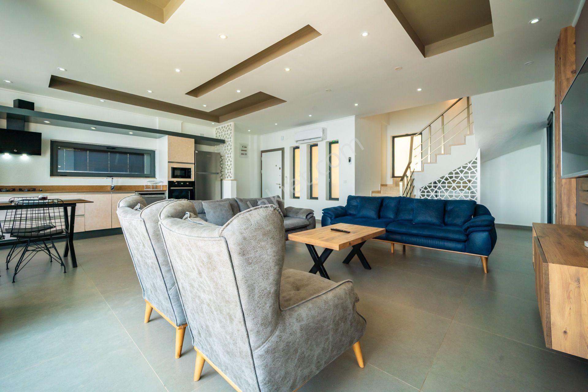 Kalkan Kördere'de Deniz Manzaralı, Jakuzili Villa - Görsel 12