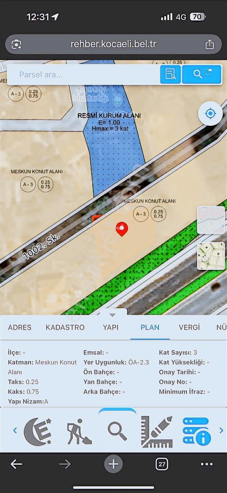 Çayırköy Kandıra Yolu Üzeri Tabela Değeri Kiralık -satılık Arsa