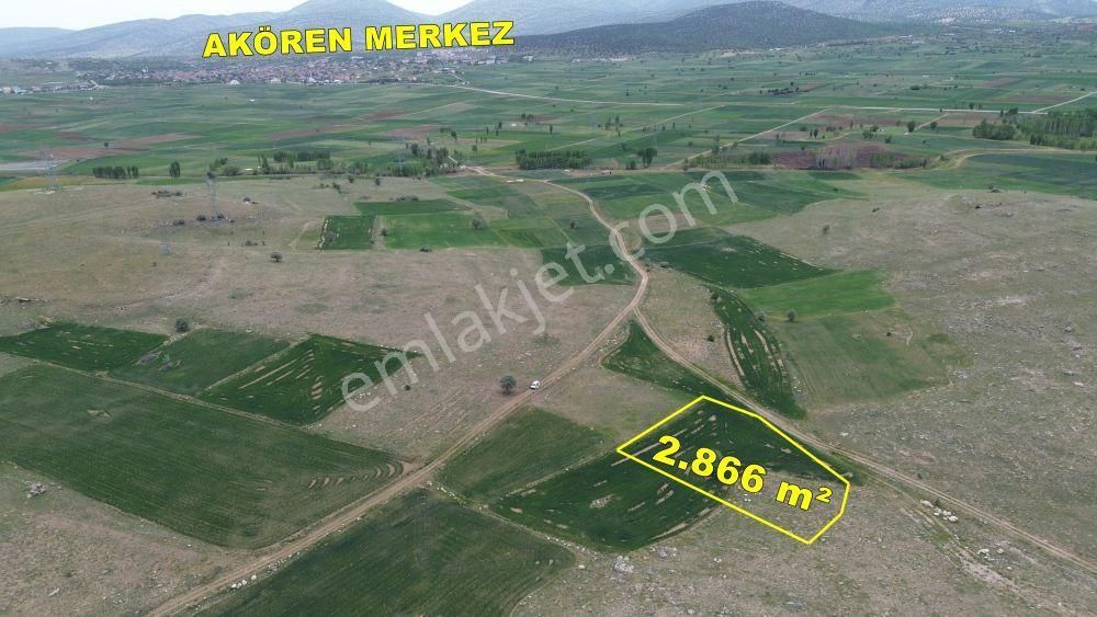 Konya / Akören / Tülce Mahallesinde 2.866 M² Müstakil Tapulu Tarla - Görsel 2