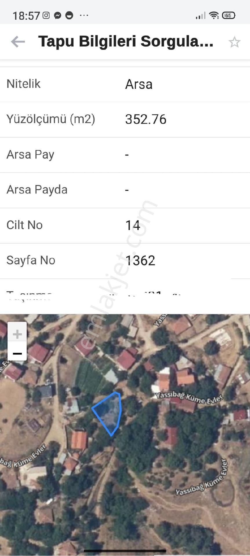 Kazdağları Bayramiç Yassıbağda Yola Cepheli İmarlı Arsa - Görsel 9