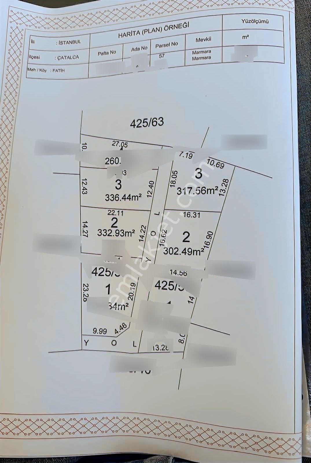 Önlü'den Çatalca Binkılıç'da 300m2 Satlık Tarla - Görsel 2