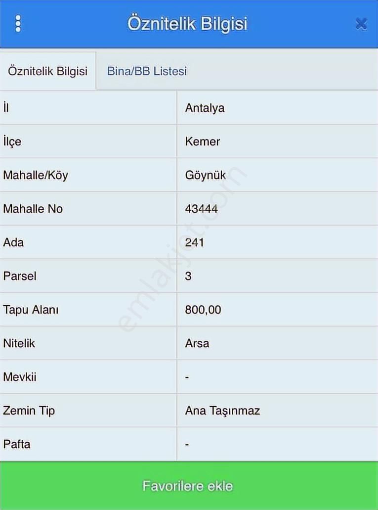 Satılık Arsa Kemer Göynük'ün Merkezinde - Görsel 2