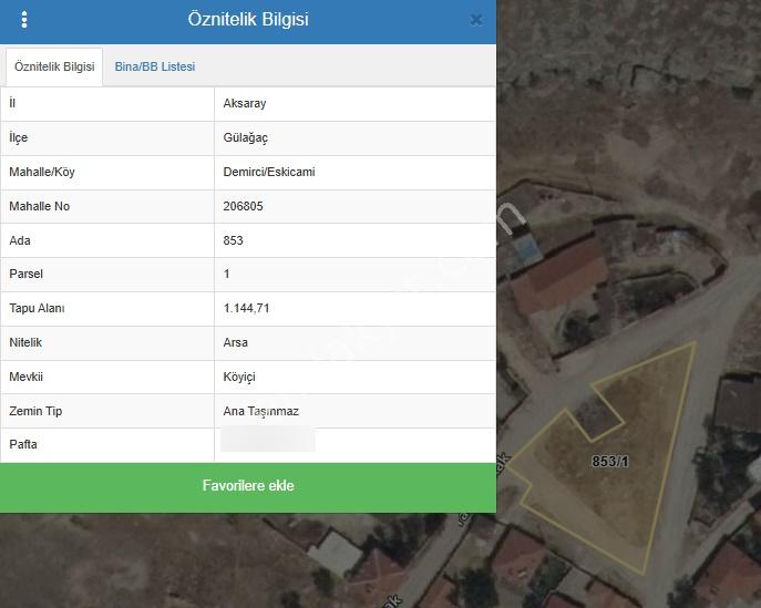 Satılık Arsa Gülağaç Demirci Eskicimi De 1140 M Arsa 853/1 - Görsel 2