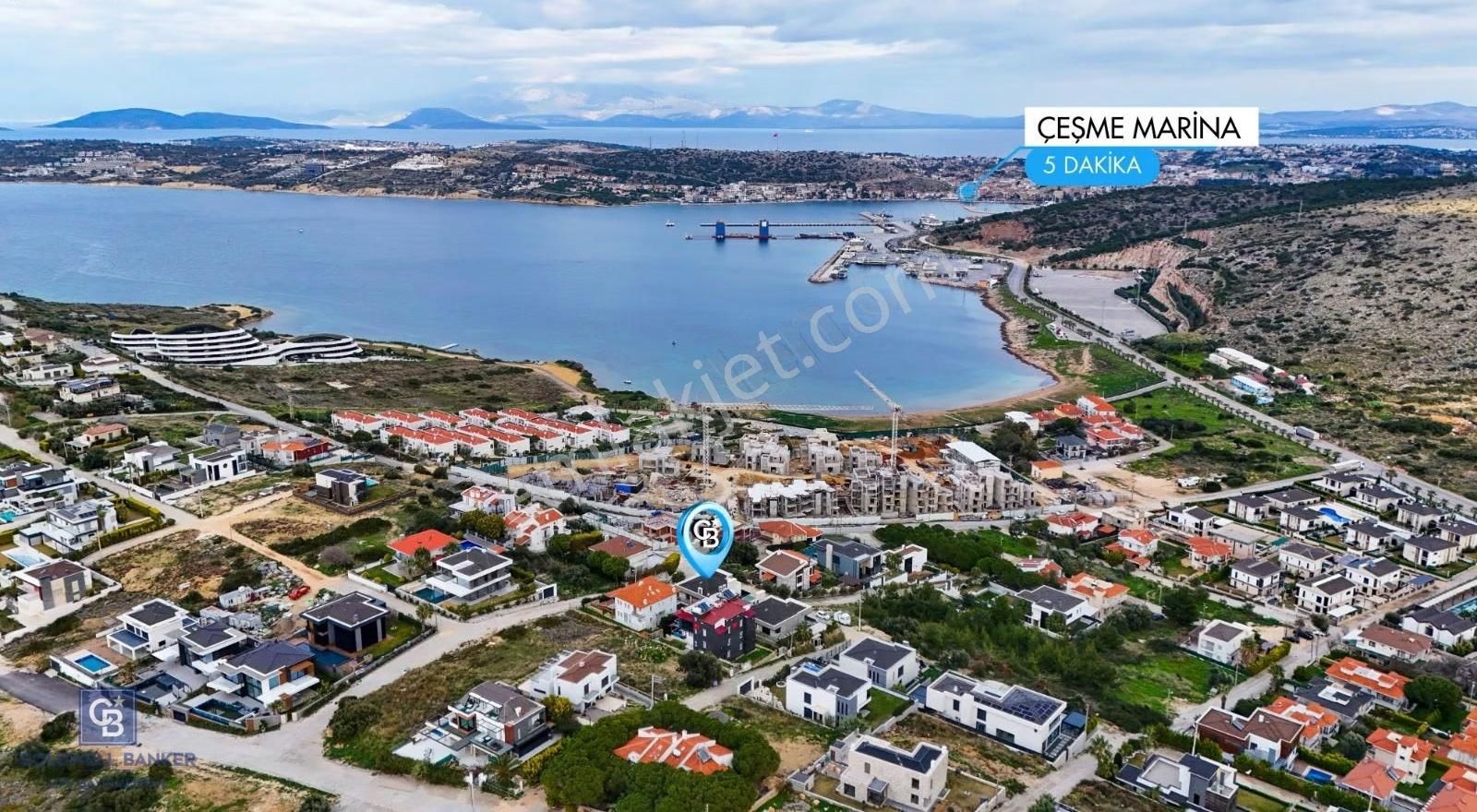 Çeşme Fenerburnunda Ultra Lüks 5+1 Müstakil Trıpleks Villa - Görsel 15