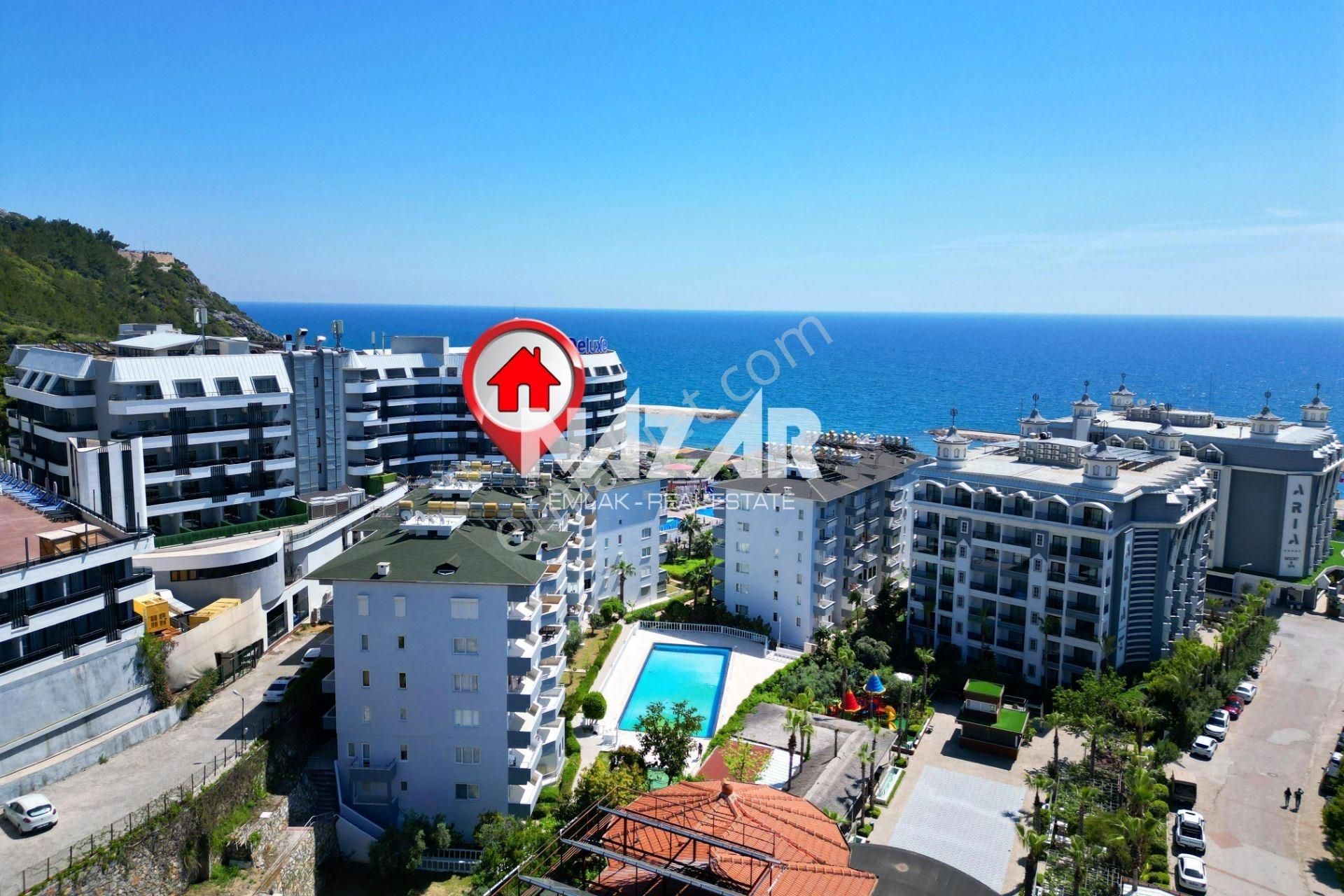 Alanya Konaklı'da Denize Sıfır  2+1 Eşyalı Kiralık Daire - Görsel 32