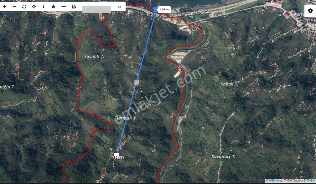 Giresun Görele Kuşçuluda Deniz Manzaralı Satılık Fındık Bahçesi - Görsel 2