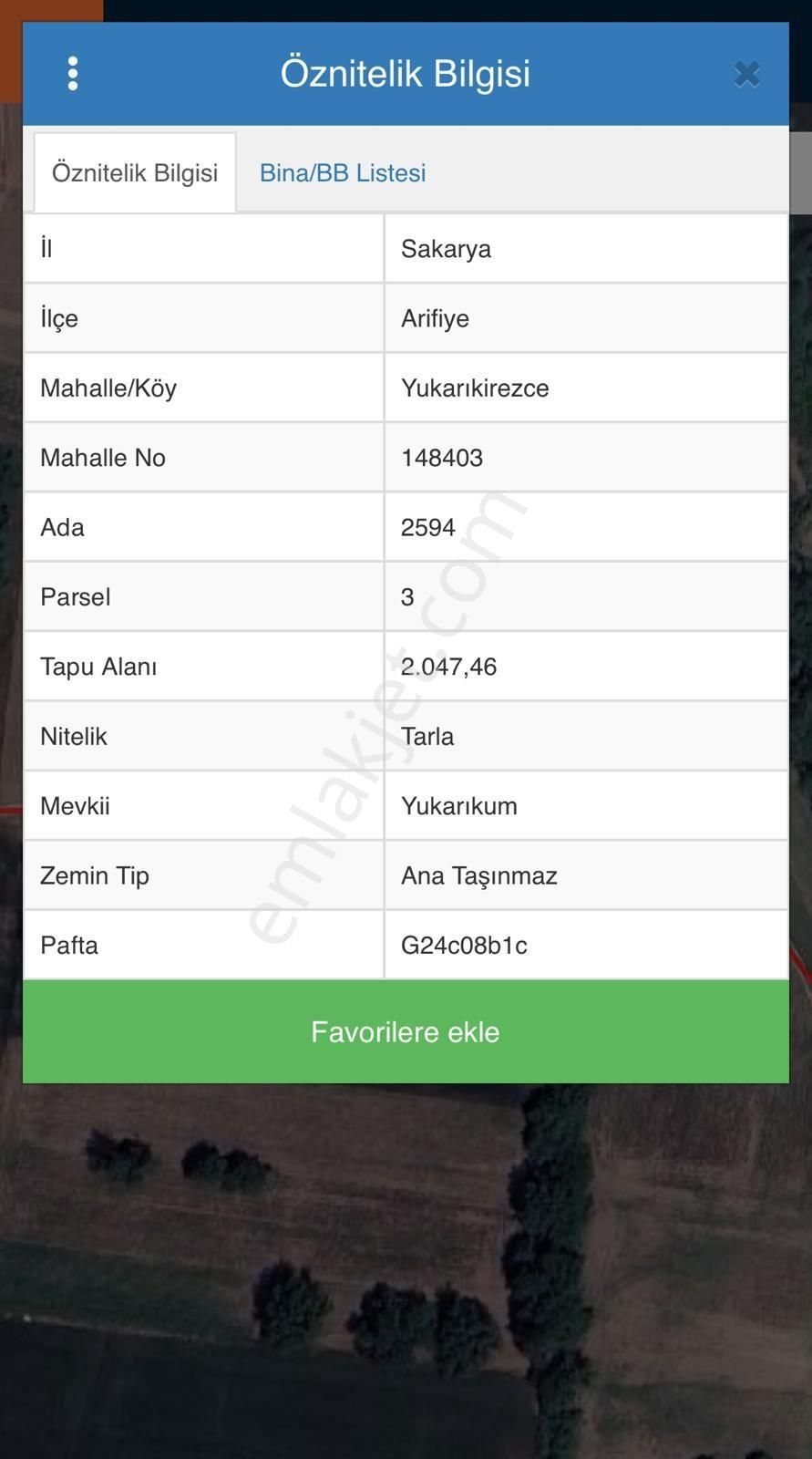 Sakarya Arifiye'de 2,047m2 Yatırımlık Arsa