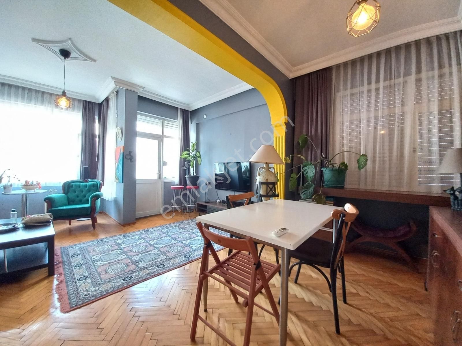 Işıklarda Keyifli Dekorasyonu İle Kiralık Eşyalı 2+1 Daire! - Görsel 24