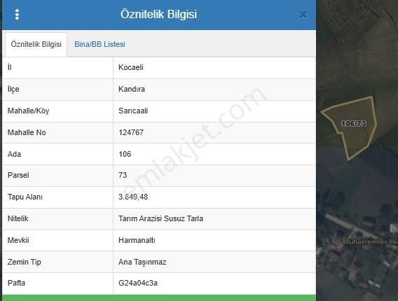 Kandıra Sarıcaali Mah Satılık Köy İçine Bir Parsel Fırsat Tarla - Görsel 2