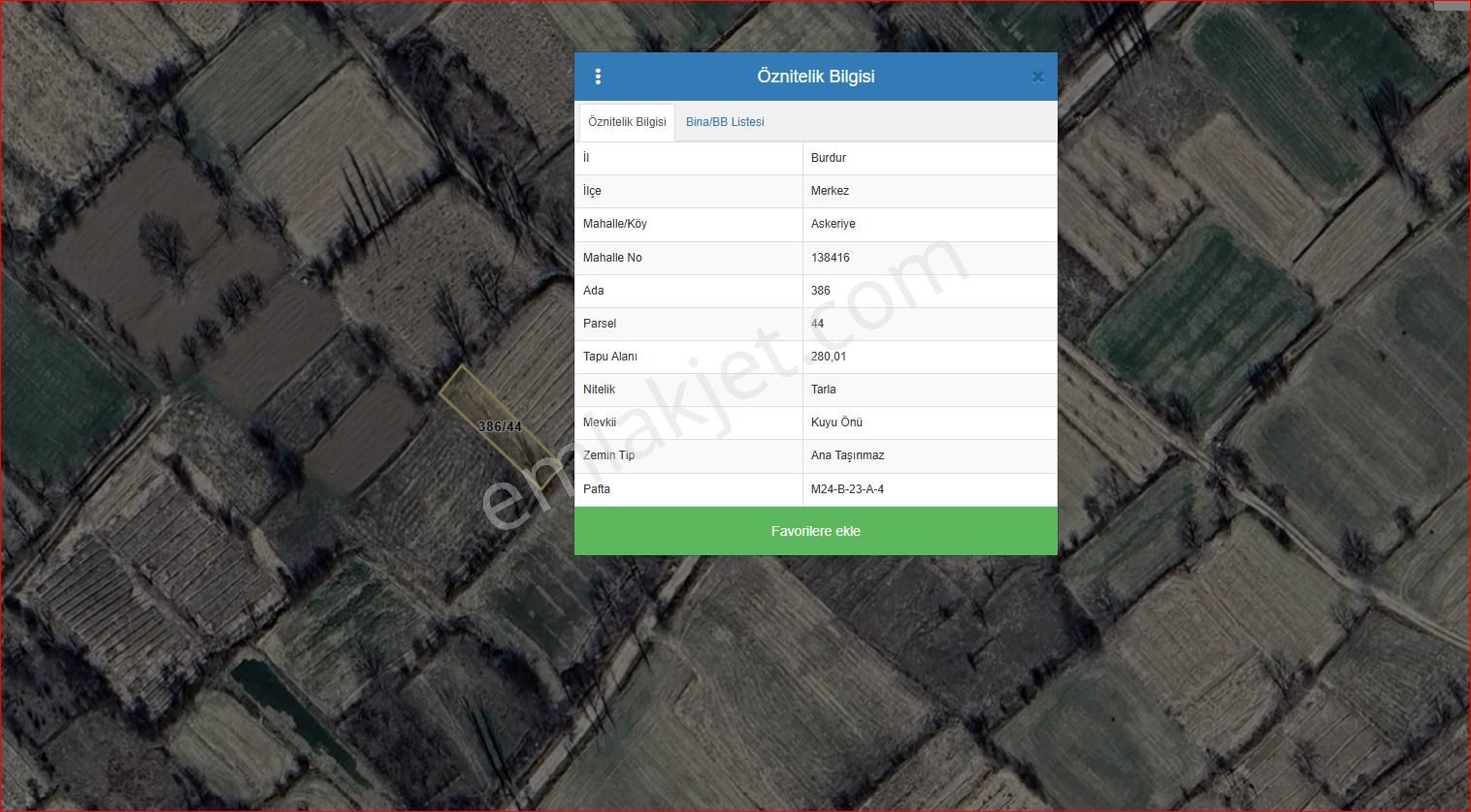 Burdur Merkez Askeriye Köyünde 4 Adet Satılık Fırsat Tarla - Görsel 2