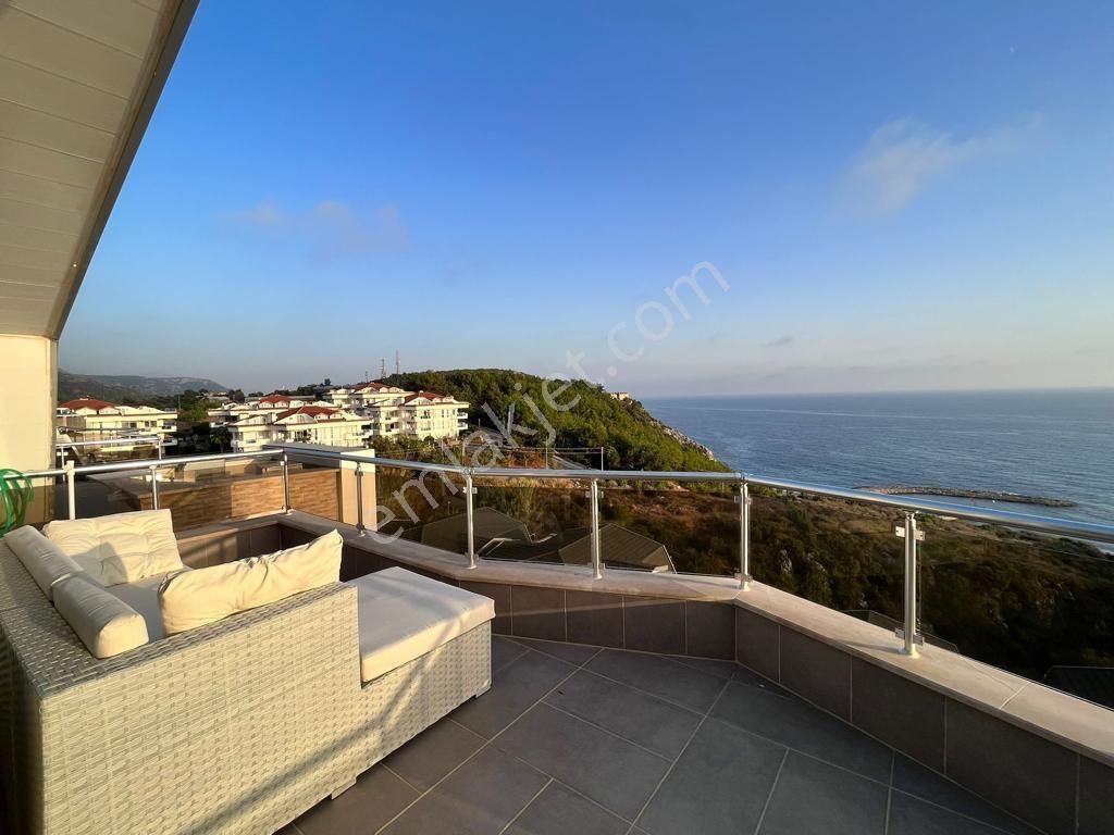 Alanya Konaklı 4+1 270 M2 Full Deniz Manzaralı Dubleks Daire !!! - Görsel 4