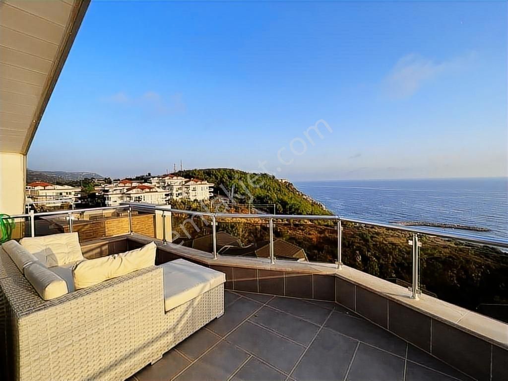 Alanya Konaklı 4+1 270 M2 Full Deniz Manzaralı Dubleks Daire !!! - Görsel 12
