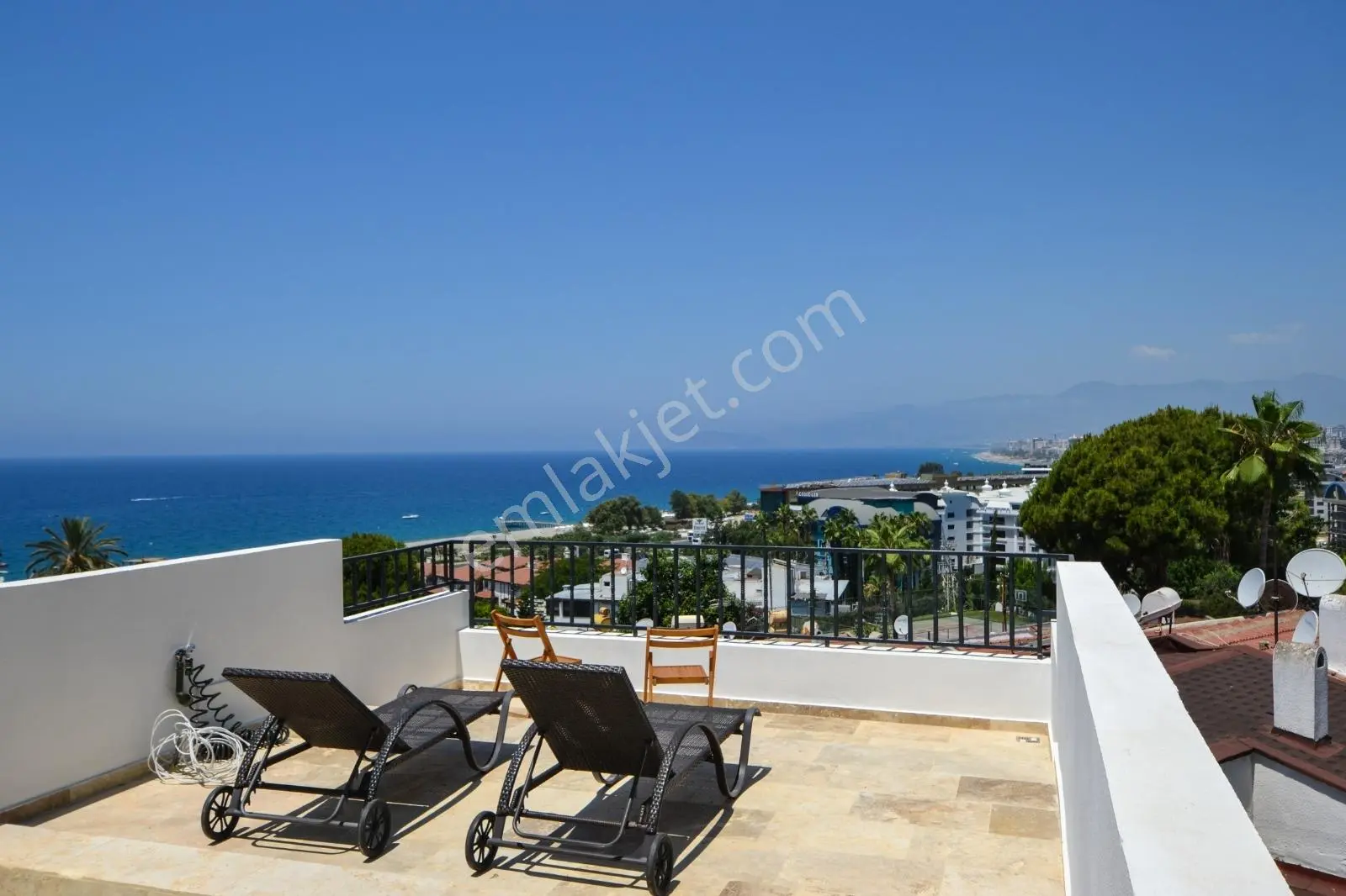 Alanya Kargıcak 2+1 100m2 Full Deniz Manzaralı Satılık Villa !!!